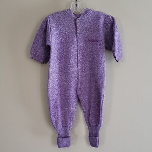 Vintage Snugabye Convert-A-Foot purple footie/sleeper